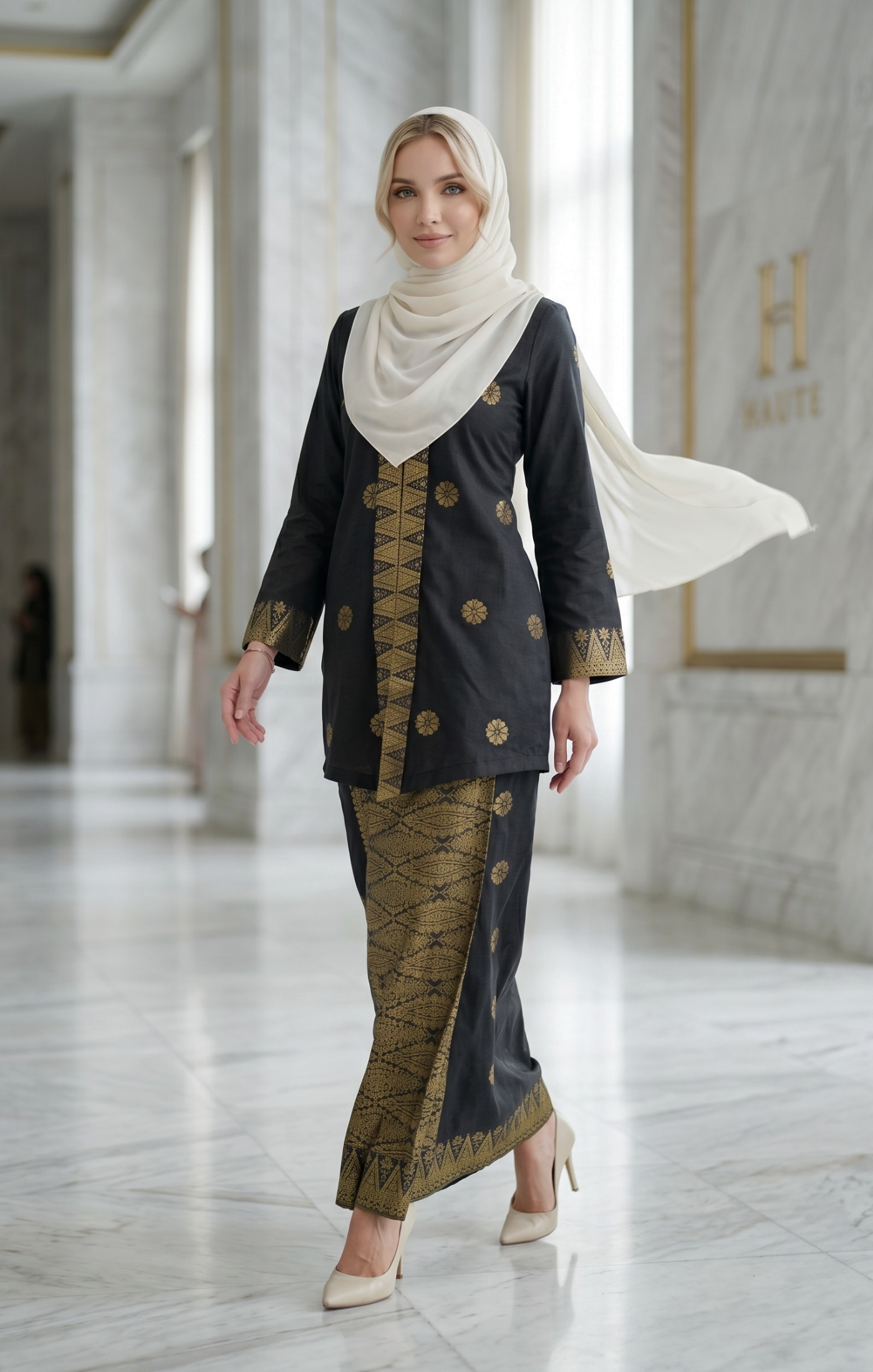Seroja Kebaya | Black Gold