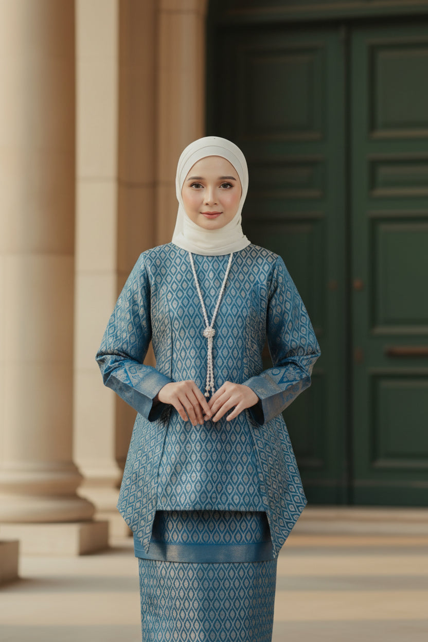 C LUXE KURUNG KEDAH | TEAL BLUE