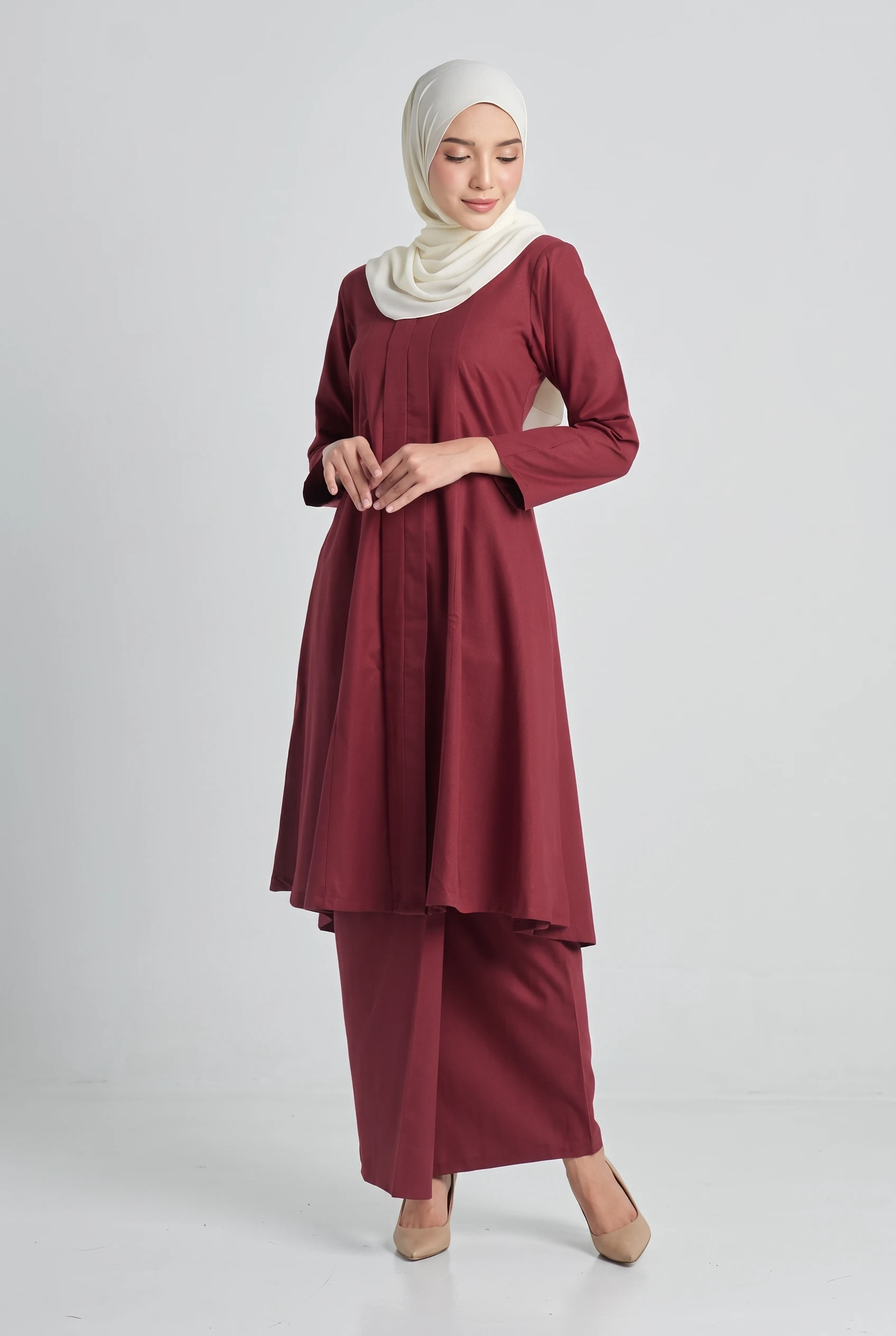 Luna Kebarung Klasik | Maroon